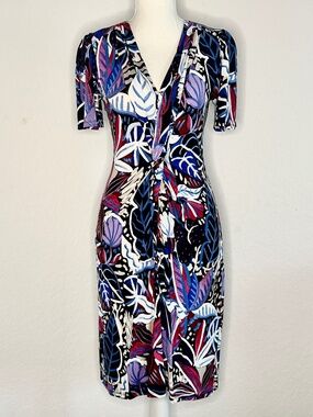 Tommy Bahama Cactus to Clouds Front Twist Dress, Size SP